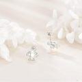 wholesale 925 Sterling Silver White Pearl Penguin Stud Earrings for Women Girls Gifts Fashion Jewelry Accessories 3D Cartoon Design Minimalist Style Hypoallergenic Safe Nickel Free-0-2