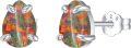wholesale 925 Sterling Silver Red Fire Opal 925 Pear Shape Stud Earrings for Women-0-6