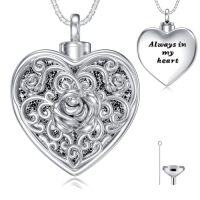 wholesale TOUPOP Urn Necklace For Ashes Tree Of Life Cremation Jewelry For Ashes Sterling Silver Urn Pendants For Women Holds Ash With Funnel Filler Kit Memorial Gifts Of Lost Love One -style_name:5-Rose