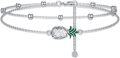 wholesale 925 Sterling Silver Pineapple Charm Link Bracelet Adjustable Nature Style Anklet for Women Anniversary Jewelry Birthday Gifts-0-0