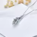 wholesale 925 Sterling Silver Crystal Butterfly Cremation Pendant Necklace Wholesale for Ashes Memory Keepsake Jewelry-0-4