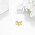 wholesale Gold 14k Hypoallergenic Non-Piercing Feather Ear Wrap Hoop Earring Gift for Women-0-3