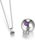 wholesale  Sterling Silver Birthstone Cremation Urn Necklace for Ashes Custom Memorial Jewelry with Free Engraving -0-1