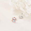 wholesale 925 Sterling Silver Blue Stone Monkey Stud Earrings-0-2