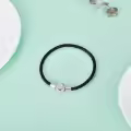 wholesale 925 Sterling Silver Leather Heart Charm Bracelet Wholesale with Magnetic Clasp - Birthday Gift for Her-0-3