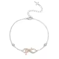 wholesale 925 Sterling Silver Infinity Faith Hamsa Charm Bracelet Wholesale s for Women-0-0