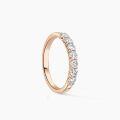 wholesale TOUPOP Personalized 10k 14k 18k Solid Gold Moissanite Engagement Band For Women Lad Created Diamond Wedding Eternity Ring For Her Engraved Promise Ring Gift For Christmas Anniversary -0-3