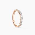 TOUPOP 10k 14k 18k Gold Moissanite Women's Eternity Wedding Band Ring-0-3