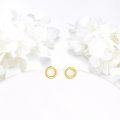 wholesale 14K Solid Gold Round Circle Stud Earrings - Minimalist Ideas-0-2