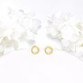 wholesale 14k Gold Round Hoop Earrings Wholesale Elegant And Minimalist Design For Everyday Wear-0-2