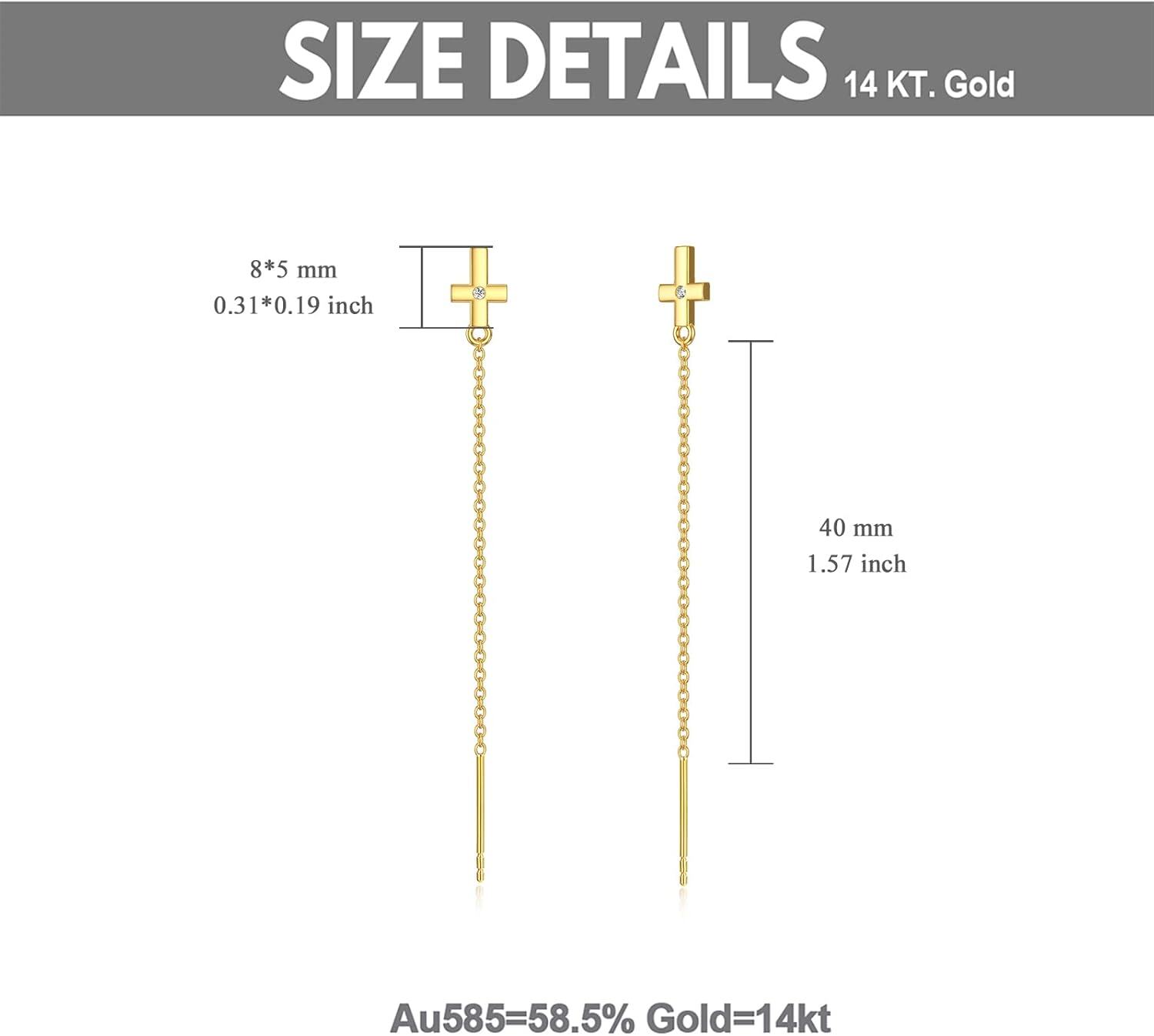 wholesale 14K Gold Evil Eye Cross Sunflower Drop Earrings for Women-0-1