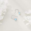 wholesale  Sterling Silver Moonstone Onyx Agate Lapis Larimar Opal Dangle Earrings -0-21