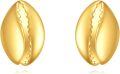 wholesale 14K Gold Cowrie Shell Stud Earrings for Women Gift Ideas-0-0
