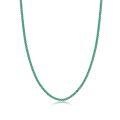 wholesale 925 Sterling Silver Green Cubic Zirconia Tennis Chain Necklace For Women-0-12