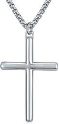 wholesale 925 Sterling Silver &  Cross Pendant with Braided Chain - Christmas/Birthday Gift for Him-0-0