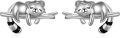 wholesale 925 Sterling Silver Raccoon Stud Earrings Adorable Animal Gifts for Women Girls-0-0