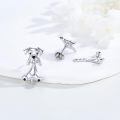 wholesale 925 Sterling Silver Cartoon Dog Stud Earrings for Women Girls Hypoallergenic-0-3