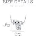 wholesale 925 Sterling Silver Sloth Charm Necklace for Women - Animal -0-2