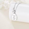 wholesale 925 Sterling Silver Virgin Mary Oval Medal with Cross Pendant Necklace for Women-0-2
