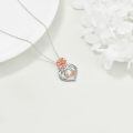 TOUPOP Sterling Silver Birth Flower Sister Necklace-0-4
