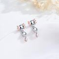 wholesale 925 Sterling Silver Cutie Dog Axolotl Dangle Drop Stud Earrings for Women Girls Hypoallergenic  Idea-0-1