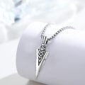 wholesale Silver Plated Copper Viking Arrowhead Celtic Knot Pendant Necklace For Men-0-1