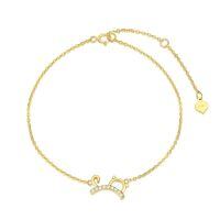 wholesale 14k Gold Tennis Bracelet Wholesale With Lab Diamond Accents-14k Yellow Gold