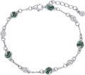wholesale 925 Sterling Silver Turquoise Beaded Chain Anklet Bracelet for Women-0-6