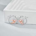 wholesale 925 Sterling Silver Axolotl Hoop Earrings Cute Animal s for Women-0-3