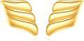 wholesale 10K Gold Twist Croissant Stud Earrings - 10K Gold Minimalist Earings Gifts for Her-0-0