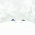 wholesale 925 Sterling Silver Blue Enamel Dragonfly Stud Earrings Wholesale for Women Girls  4cm Long-0-1