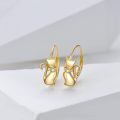 wholesale 925 Sterling Silver Cat Bowtie Cz White Gold Plated Hoop Earrings For Women-0-2