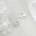 wholesale 925 Sterling Silver Highland Cow Floral Hoop Earrings for Women-0-2