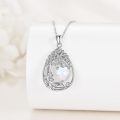 wholesale 925 Sterling Silver Heart Pendant Necklace Wholesale Gold Plated-0-151