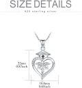 wholesale 925 Sterling Silver Heart Shape Crystal Caduceus Angel Wings RN Graduation Cap Necklace-0-3