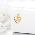 wholesale 14K Gold Heart Necklace - Simple Elegant Design, Perfect Gift for Any Occasion-0-4