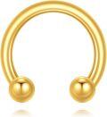wholesale Gold 14k Hypoallergenic Non-Piercing Cartilage Hoop Earring Studs for Women-0-0