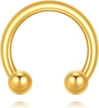 wholesale Gold 14k Hypoallergenic Non-Piercing Cartilage Hoop Earring Studs for Women-Simple Hoop