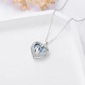 wholesale TOUPOP Locket Necklace Father Daughter Locket Father Daughter Necklace Family Locket Rose Heart Locket Pendant Necklace S925 Sterling Silver Gift Always In My Heart Locket Jewelry Gift -0-4