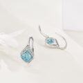 wholesale Sterling Silver Moonstone Teardrop Leverback Earrings for Sensitive Ears-0-30
