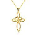 wholesale 925 Sterling Silver Celtic Knot Cross Infinity Love Heart Pendant Necklace-0-11
