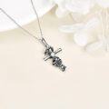 wholesale 925 Sterling Silver Snake and Cross Pendant Necklaces for Men & Women - Vintage Style Irish s-0-4