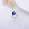 TOUPOP Sterling Silver Rings Minimalist Narwhal Whale Jewelry Gift For Women-0-4
