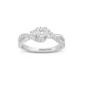 TOUPOP 18K Gold Plated Moissanite Personalized Name Ring-0-0