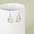 wholesale 925 Sterling Silver Sloth Pendant Earrings-0-3