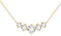 wholesale 14K Gold Round Cut Moissanite 2 ct EF Pendant Necklace for Women-0-0