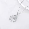 TOUPOP 925 Sterling Silver Heart Pendant Necklace 90th Birthday Gifts-0-2