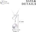 wholesale 14K White Gold Heart-Shaped Diamond and Freshwater Pearl Pendant Necklace (16-18)-0-2