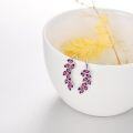 wholesale Sterling Silver Austrian Crystal Leaf Ear Climbers Hypoallergenic Earrings for Sensitive Ears-0-37
