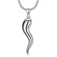 wholesale 925 Sterling Silver Wavy Pendant Necklace-Classic style, 20 Inches